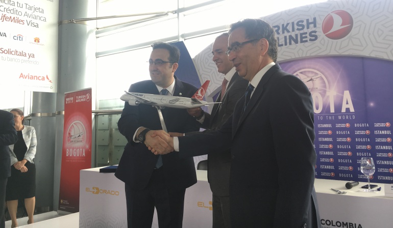 Turkish Airlines Colombia: Aterrizó el primer vuelo de Turkish Airlines en Colombia