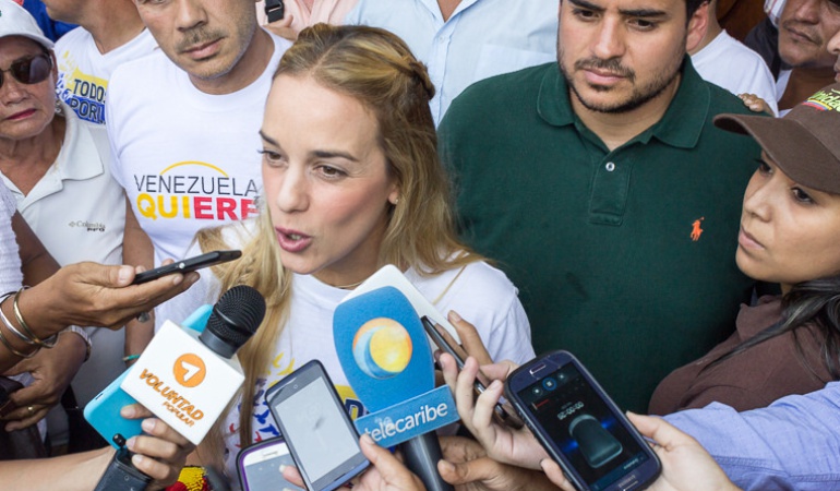 Lilian Tintori, esposa de Leopoldo López