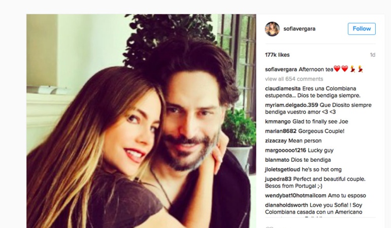 Sofía Vergara muestra la recuperación de Joe Manganiello: Sofía Vergara comparte foto de Joe Manganiello totalmente recuperado