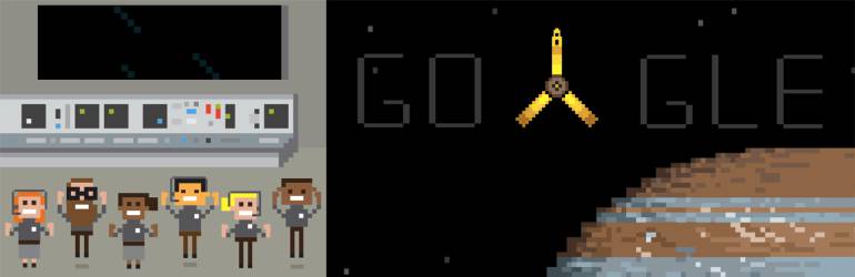 Doodel celebra llegada de Juno a Júpiter: Google celebra la llegada de Juno a Júpiter