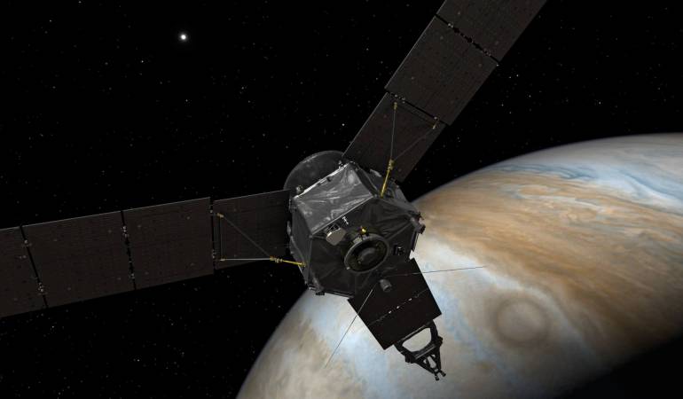 Juno en órbita de Júpiter: Escuche la sonda espacial Juno cuando ingresa en la órbita de Júpiter