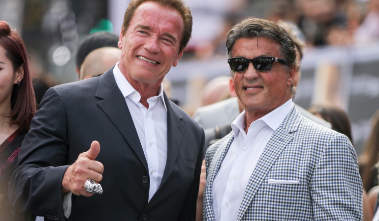 Arnold Schwarzenegger celebra los 70 de Sylvester Stallone con una foto: Arnold Schwarzenegger y su foto de archivo para celebrar los 70 de Sylvester Stallone