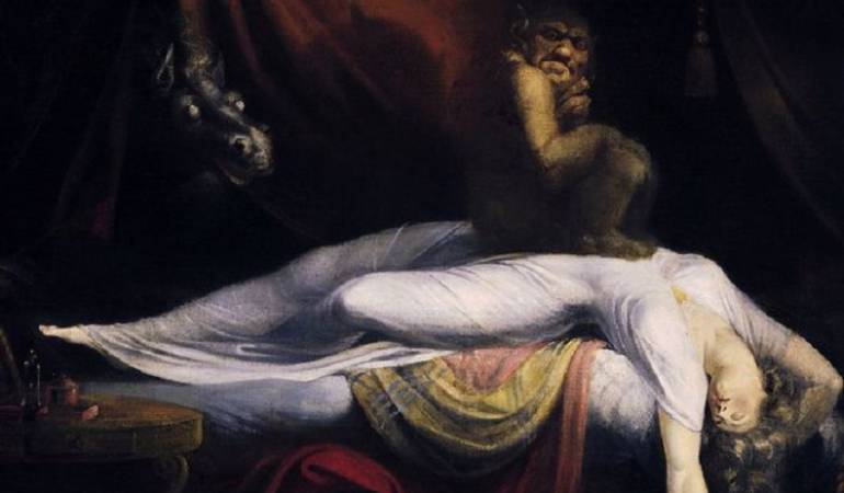 "La pesadilla" que el artista anglo suizo Henri Fuseli presentó en 1871 parece ilustrar la aterradora experiencia de los que sufren parálisis del sueño.