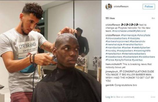 Publicación de peluquero de Pogba causa revuelo en redes sociales: Indiscreción de barbero de Pogba genera revuelo en redes sociales Publicación de peluquero de Pogba causa revuelo en redes sociales: Indiscreción de barbero de Pogba genera revuelo en redes sociales