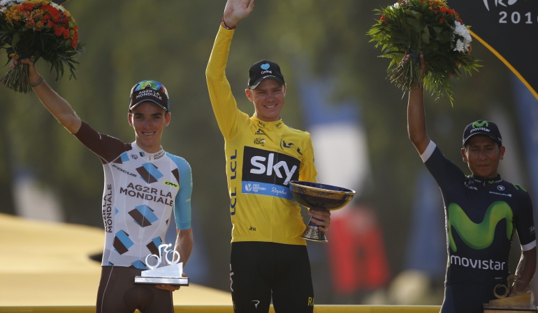 Tour de Francia Nairo Quintana tercero Christopher Froome: ¡Nairo Quintana, de vuelta al podio!; Froome alcanza su tercer Tour
