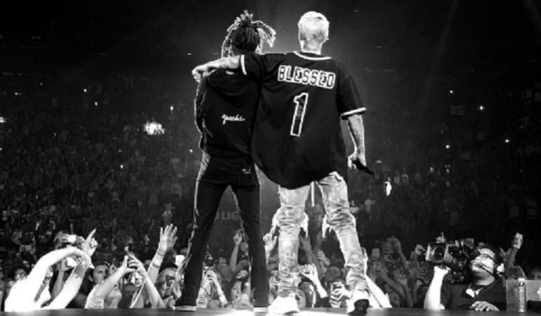 Justin Bieber y Jaden Smith cantan ‘Never Say Never’ en Nueva York: Justin Bieber y Jaden Smith interpretan ‘Never Say Never’ en tarima