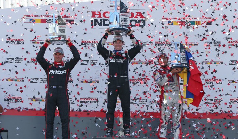 Carlos Muñoz Indy Car: Carlos Muñoz fue tercero del Honda Indy 200 en Mid-Ohio