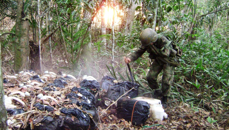 Explosivo El Retorno, Guaviare: Habitantes del municipio del Retorno protestan pacíficamente por acción terrorista con carro bomba