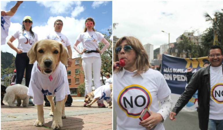 Las campañas del Sí y la campaña del No