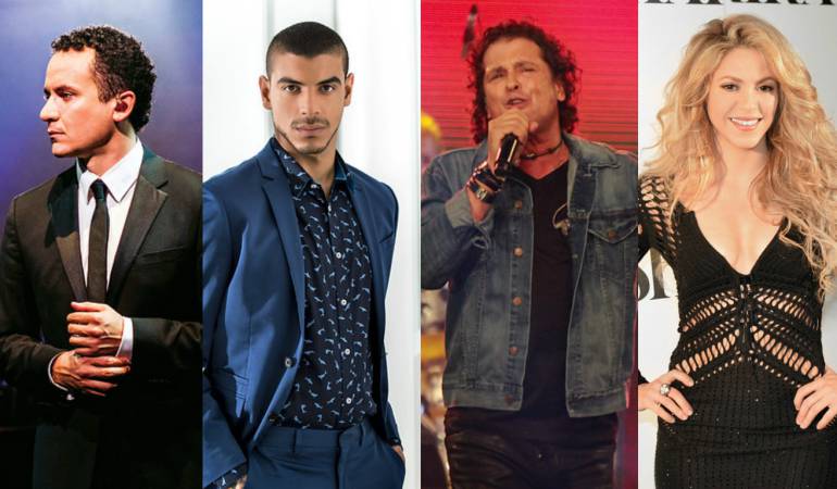 Colombianos nominados a los premios Grammy Latino: Cepeda, Fonseca, Manuel Medrano, Carlos Vives y Shakira, colombianos nominados a los Grammy Latino