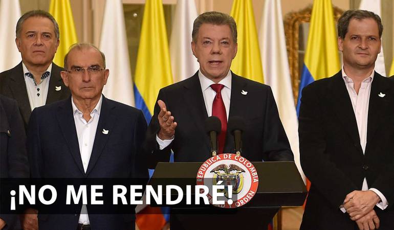 Santos no acepta renuncia de De la Calle: Santos no aceptará la renuncia de De la Calle como jefe del equipo negociador de paz