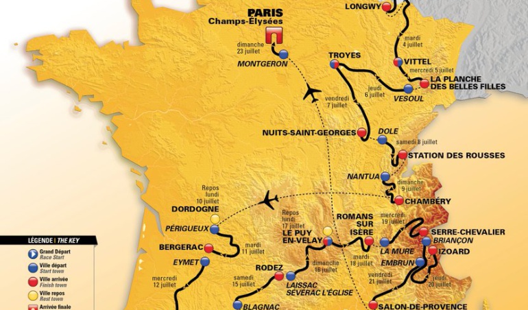 Etapas Tour de Francia 2017: Etapas del Tour de Francia 2017: La prueba reina se correrá el 20 de julio
