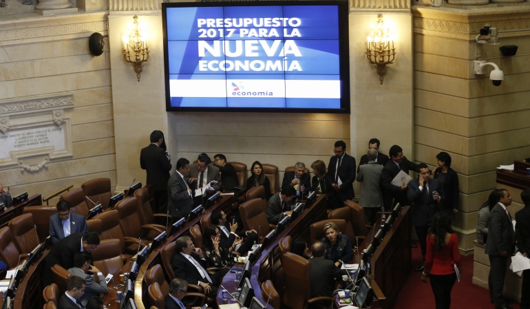 Presupuesto de Colombia: Congreso aprobó el presupuesto de 2017 en 224.4 billones
