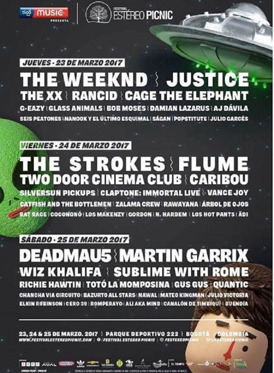 Estéreo Picnic 2017 lista de artistas por días: Se conoce el Line Up por días del Estéreo Picnic 2017 Estéreo Picnic 2017 lista de artistas por días: Se conoce el Line Up por días del Estéreo Picnic 2017