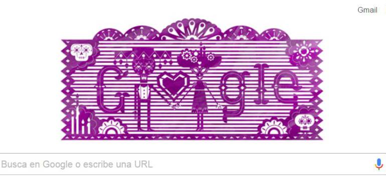 Doodles Día de Muertos, Google: Google dedica su "doodle" al tradicional Día de Muertos en México
