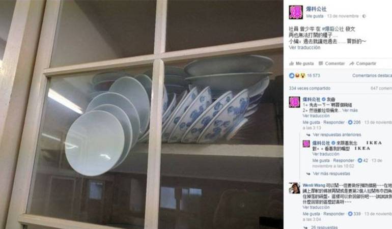Reto viral: Cómo burlar la fuerza de gravedad y salvar unos platos: el nuevo acertijo viral de Facebook