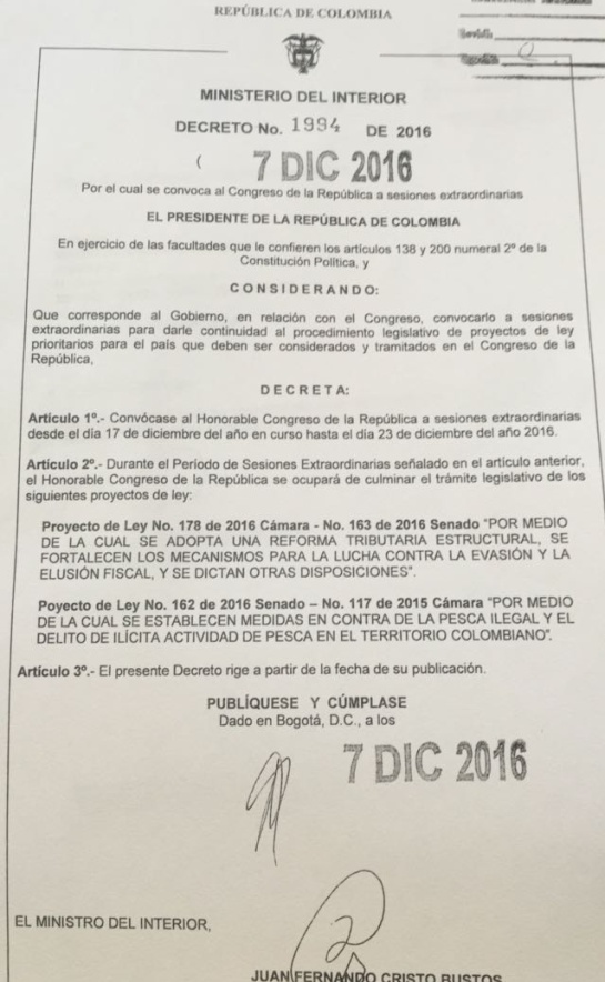 Reforma tributaria: Convocan a sesiones extraordinarias en el Congreso para aprobar reforma tributaria Reforma tributaria: Convocan a sesiones extraordinarias en el Congreso para aprobar reforma tributaria