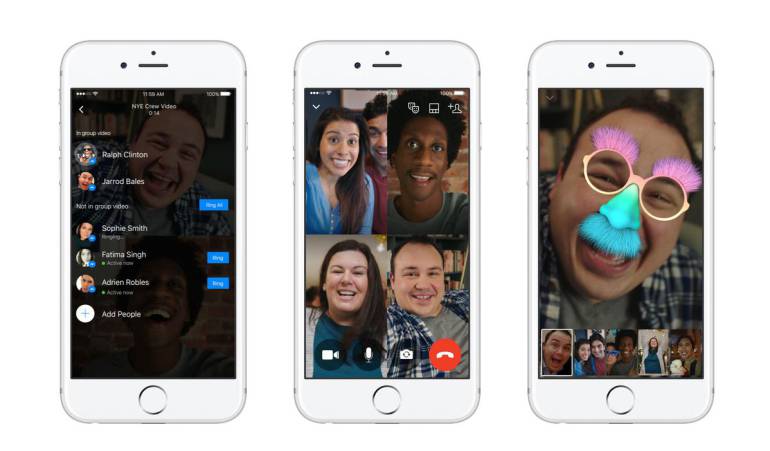 Videollamadas de Facebook Messenger: Nuevo soporte de videollamadas de Facebook Messenger grupales