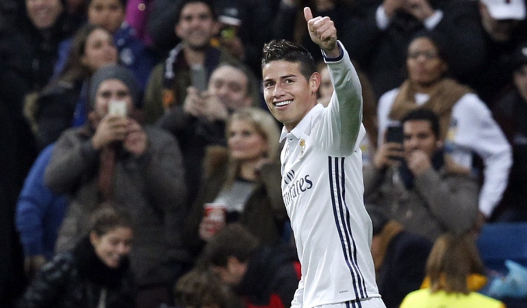Gol James Rodríguez: James regresa con doblete a la titular del Real Madrid