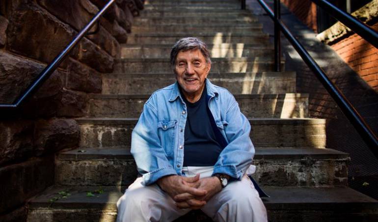 Fotografía de archivo fechada el 29 de octubre de 2013 que muestra al escritor y director de cine estadounidense William Peter Blatty,