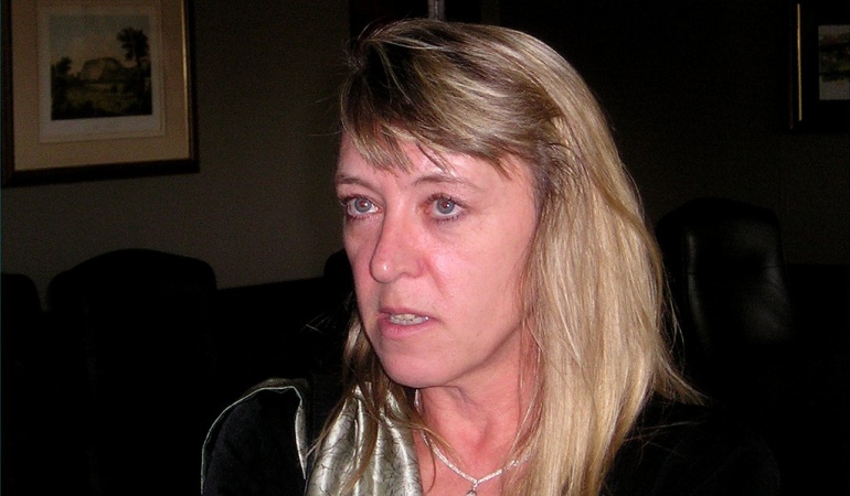 Jody Williams en Bogotá: Jody Williams y su lucha contra las minas antipersonal