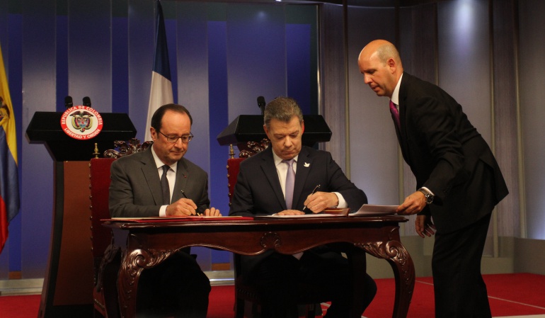 Acuerdo bilaterales: Colombia y Francia firmaron acuerdos de cooperación bilateral
