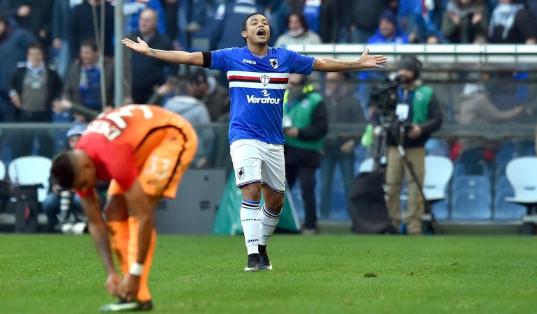 Muriel Sampdoria 3-2 Roma: Luis Fernando Muriel, un gol y dos asistencias en triunfo de la Sampdoria