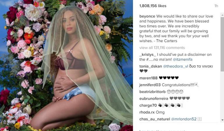 Beyoncé bate récord de 'me gusta' en Instagram: La foto con la que Beyoncé cautivó a EE.UU. y batió el récord de 'me gusta' en Instagram