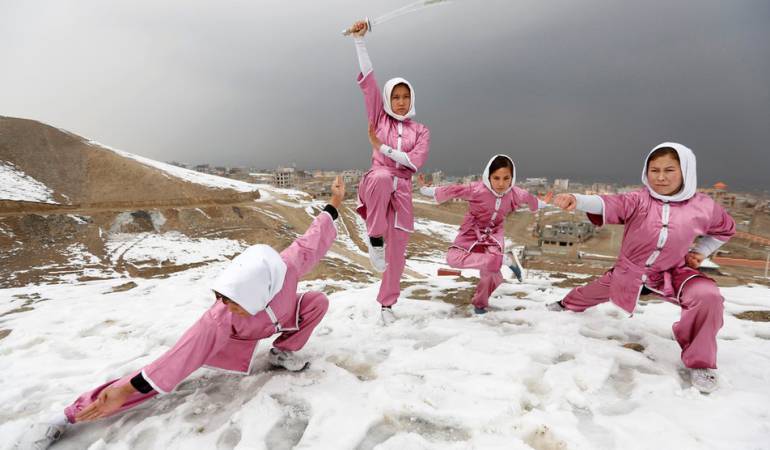 Guerreras shaolin de Afganistán: Cómo entrenan las valientes guerreras shaolin de Afganistán