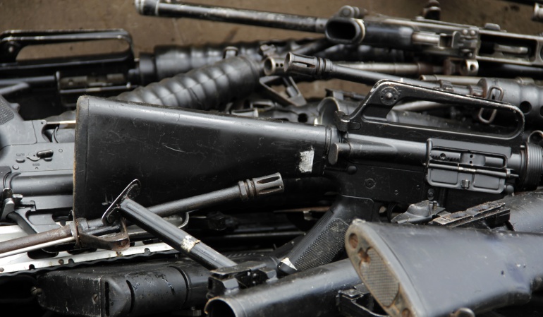 Armas decomisadas a las Farc