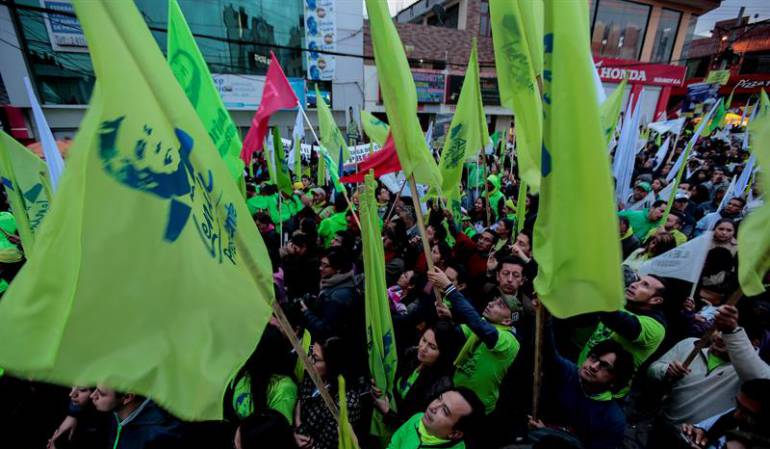 Cierre de campaña presidencial en Ecuador