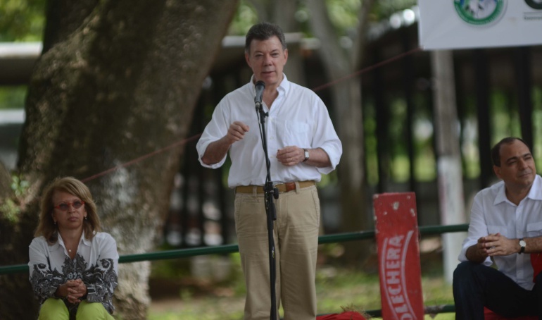 Juan Manuel Santos, presidente de la República de Colombia.