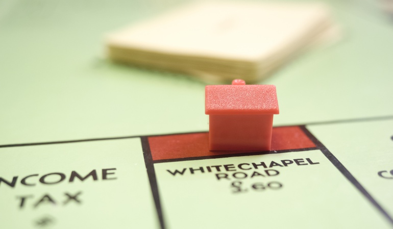 Tablero del juego "Monopoly"