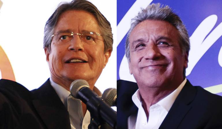 Lasso y Moreno serían los candidatos que disputarían una segunda vuelta en caso de que alguno no alcance la mayoría suficiente para hacerse con la presidencia de una vez.