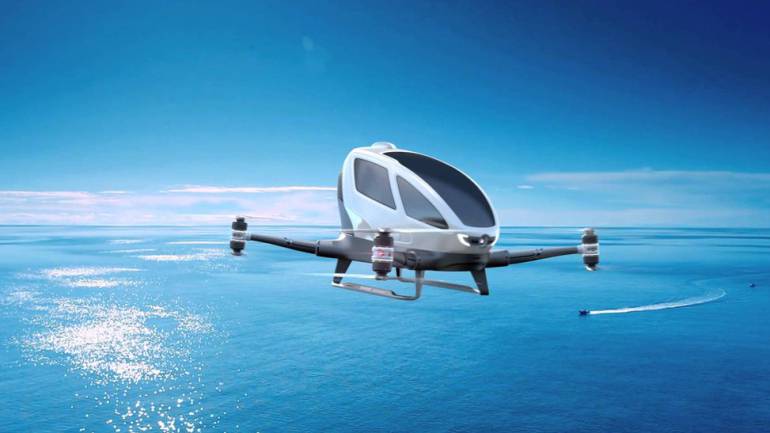 Taxis aéreos: ¿Cómo funcionará eHang 184, el primer dron de pasajeros del mundo?