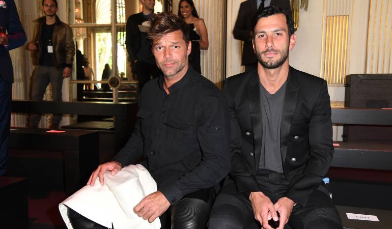 Ricky Martin y Jwan Yosef en la Semana de la moda de Paris 2016.