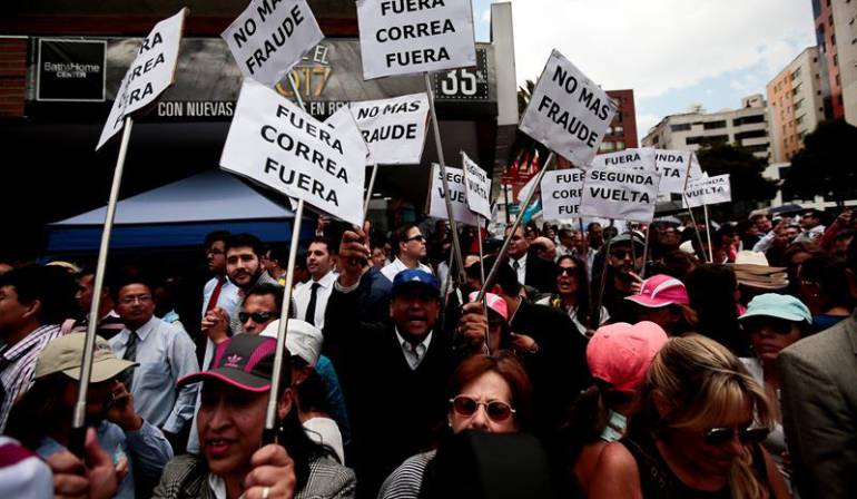 Elecciones Ecuador: Oposición ecuatoriana saldrá a las calles este marte a exigir que no haya fraude en elecciones