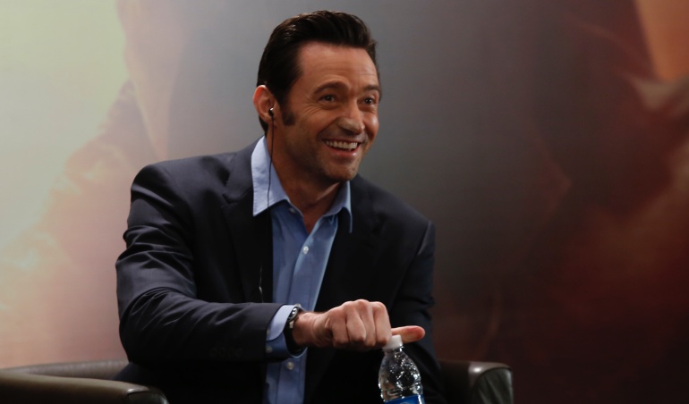 El actor australiano durante la rueda de prensa de la cinta "Logan":