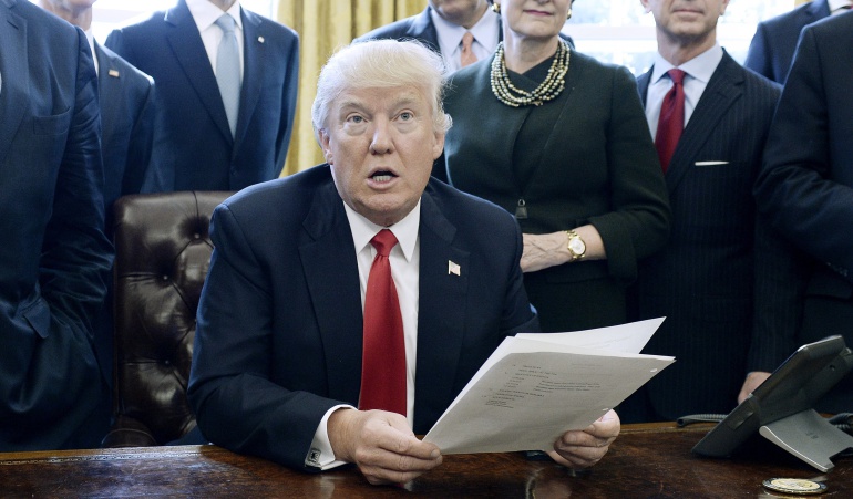 El presidente de Estados Unidos, Donald Trump