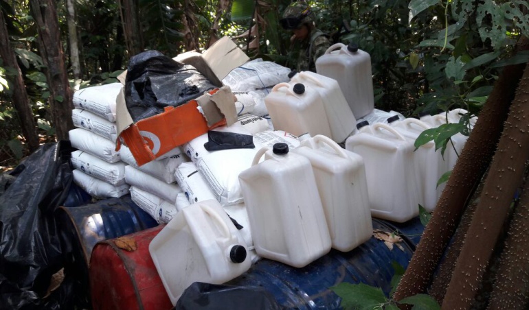 Laboratorio de las Farc en el Meta.