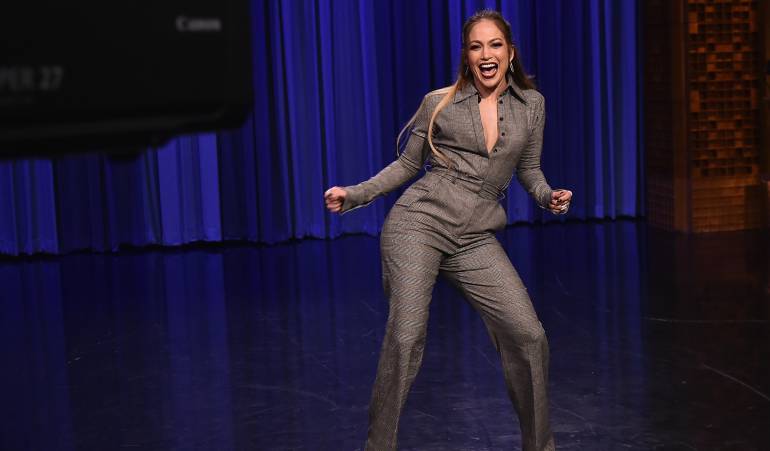 Jennifer López en The Tonight Show Starring Jimmy Fallon
