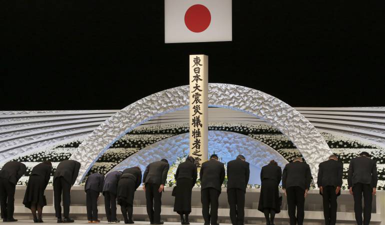 Japón conmemoró el sexto aniversario del terremoto y el tsunami que devastaron el norte de Japón y la central nuclear de Fukushima Daiichi el 11 de marzo de 2017