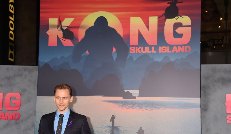 El actor Tom Hiddleston en la premiére de la cinta.