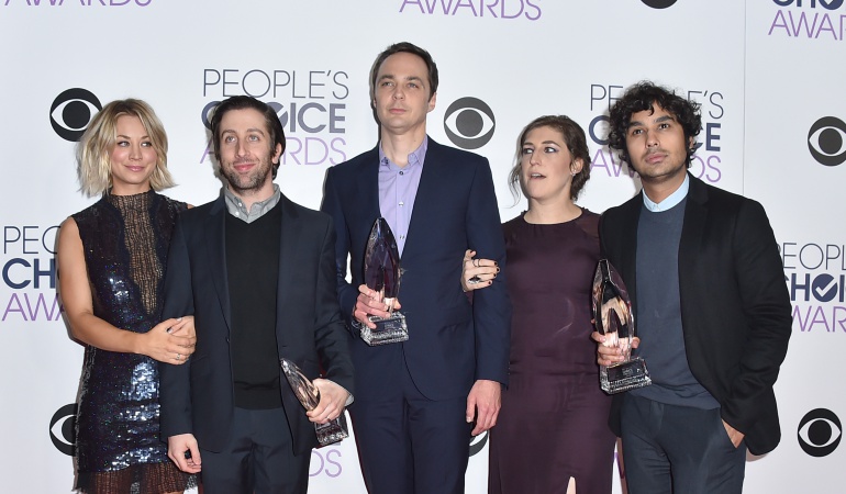 Parte del elenco de la serie televisiva "The Big Bang Theory".