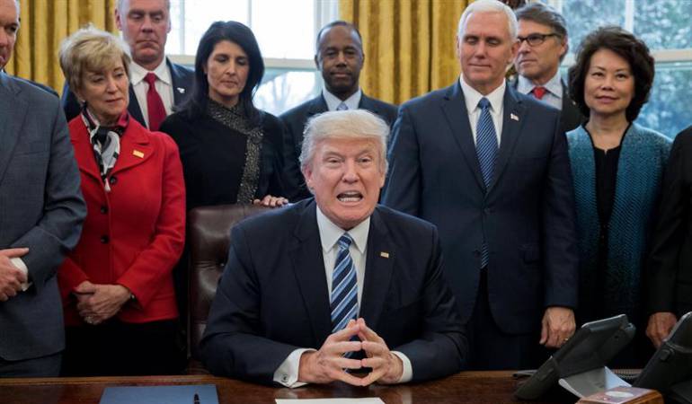 Donald Trump, presidente de los Estados Unidos.