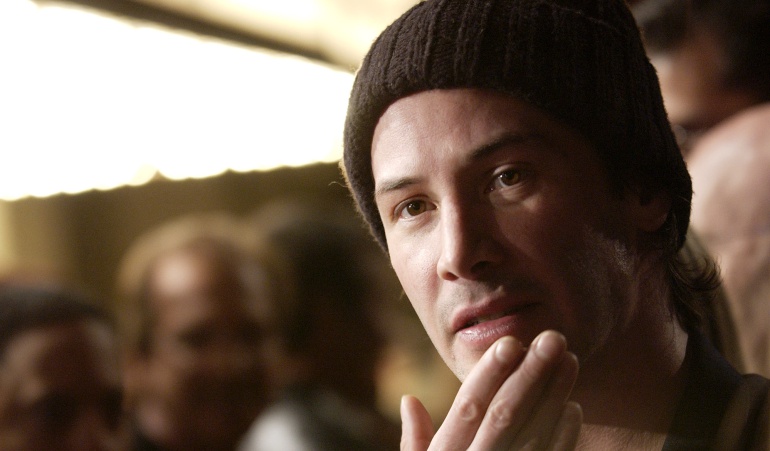 El protagonista de la trilogía Keanu Reeves durante el rodaje de "Matrix Recargado".