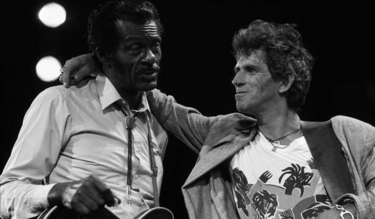 Chuck Berry y Keith Richards, integrante de The Rolling Stones