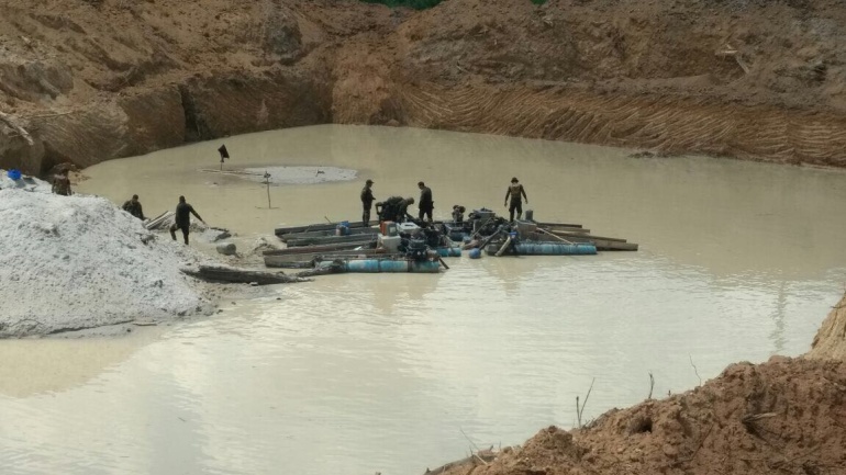 Minería ilegal en Colombia.