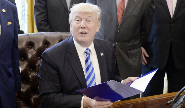 El presidente estadounidense, Donald J. Trump