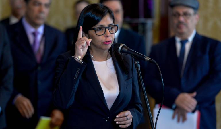 Canciller, Delcy Rodríguez.